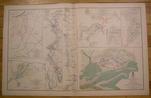 Bentonville Mobile Al etc 1895 Civil War Folio Map