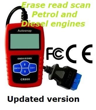 Any Car Diagnostic OBD II Engine Fault Live Code Reader Eraser Scanner 