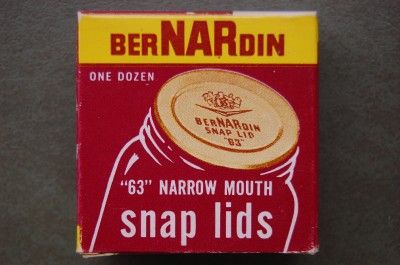 PS MIB Bernardin of Canada Canning Jar Snap Lids 48 PC