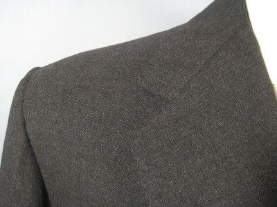 Bernard Weatherill Bespoke Gray Worsted Coat 44 L US 54 L EU Athletic 