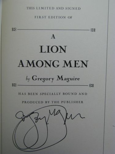 We have another autographed book by Gregory Maguire for sale, to see a 