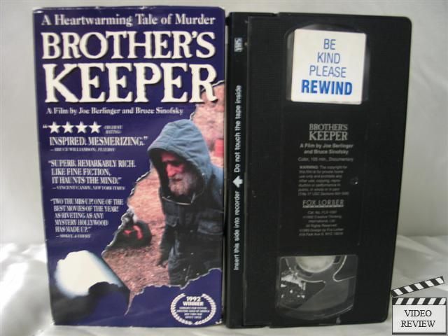 Brothers Keeper VHS Joe Berlinger Bruce Sinofsky 720917010915