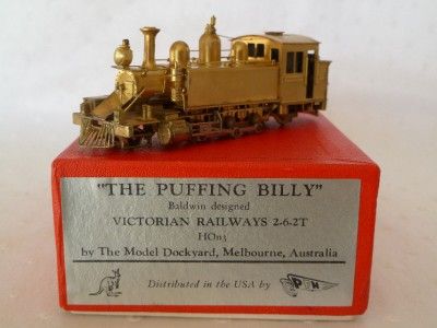 Model Dockyard Baldwin The Puffing Billy HOn3 Brass Locomotive 2 6 2T 