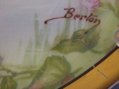 Haviland Co Limoges Artist Signed Berton Scenic Plate