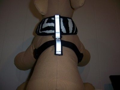 Zebra Overlay w Reflective Strip Soft Mesh Harness XL