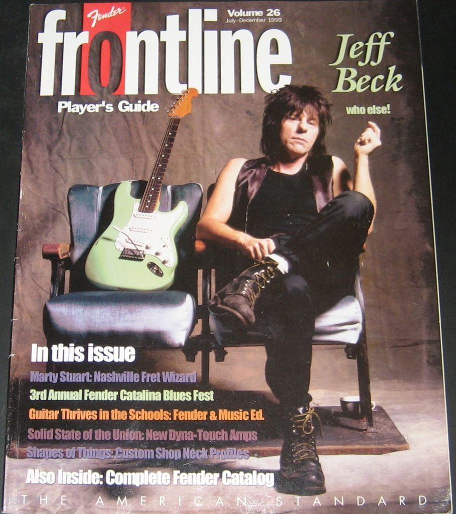 fender frontline 1999 vol 26 jeff beck 