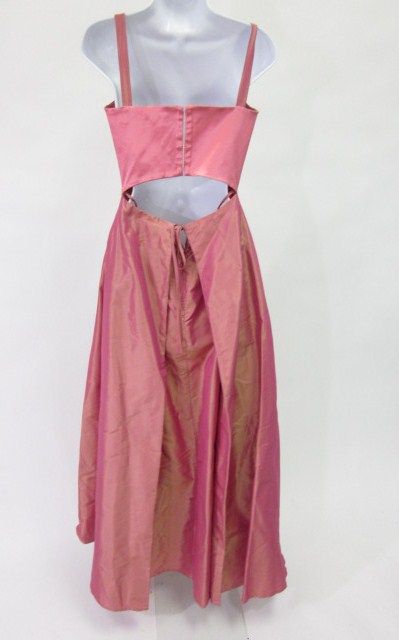 you are bidding on a bianca nero silk iridescent pink evening gown in 