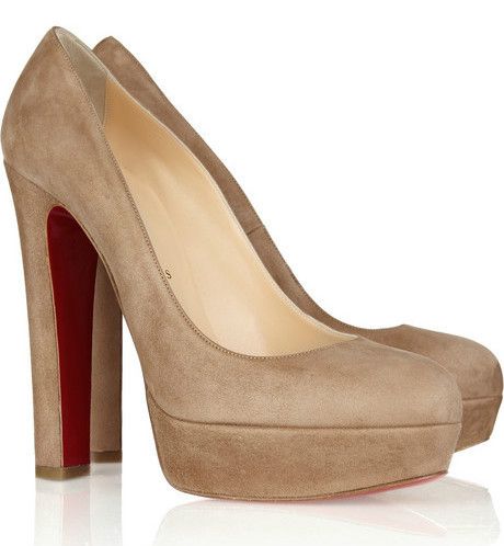 Christian Louboutin Bibi 140 suede platform pumps heels NEW 36 5