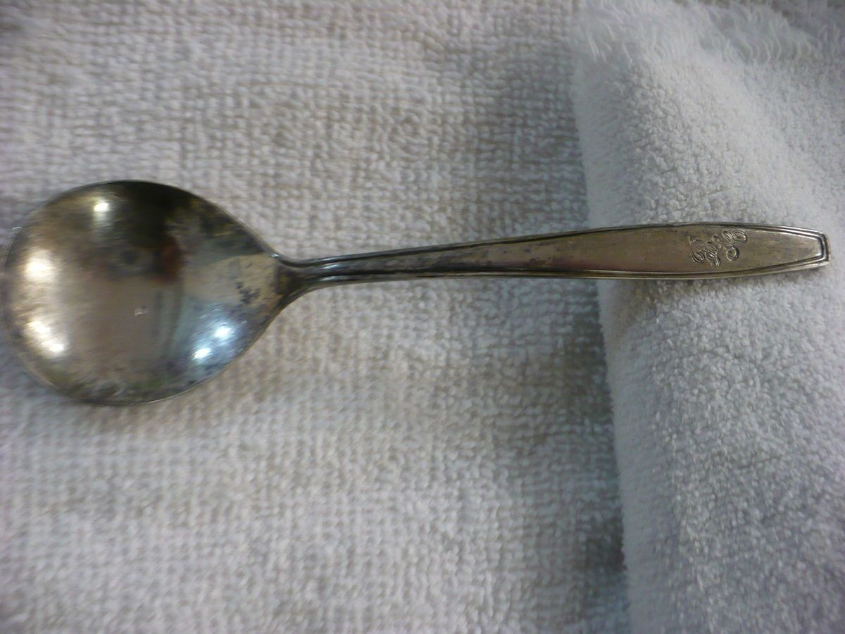 FY VINTAGE REED BARTON TRIPLEX SOUP SPOON PORTLAND GOLF CLUB