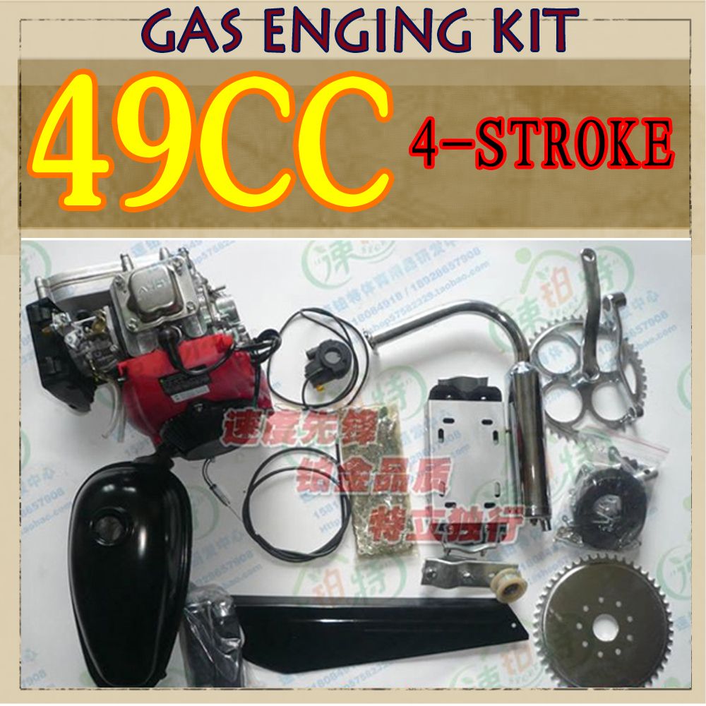 Stroke Bicycle Engine Kit Gas 80cc Motor Motorized Bike Power Kit 