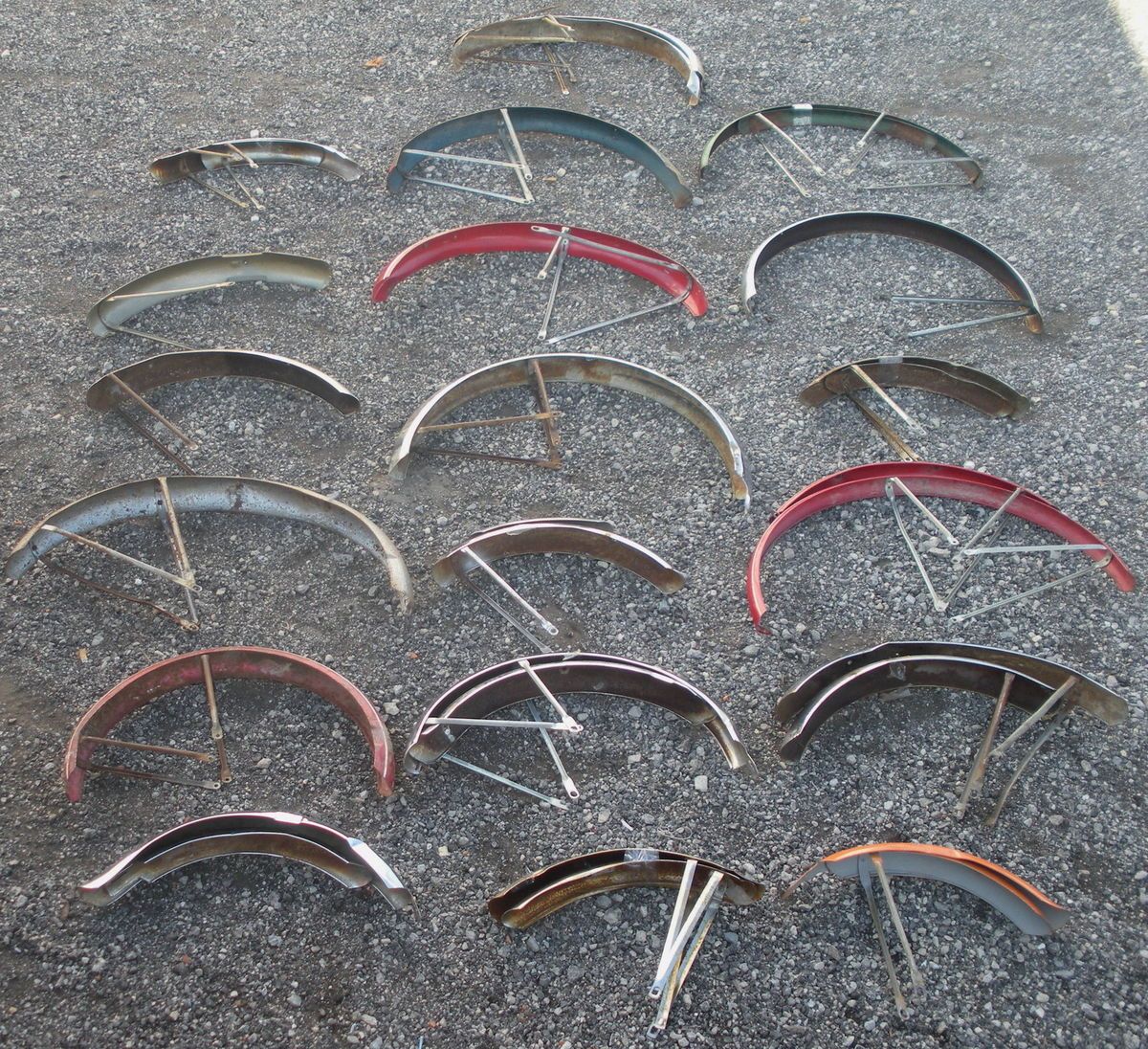   /Reseller Lot of Matched Mismatched & Individual Vtg Bicycle Fenders