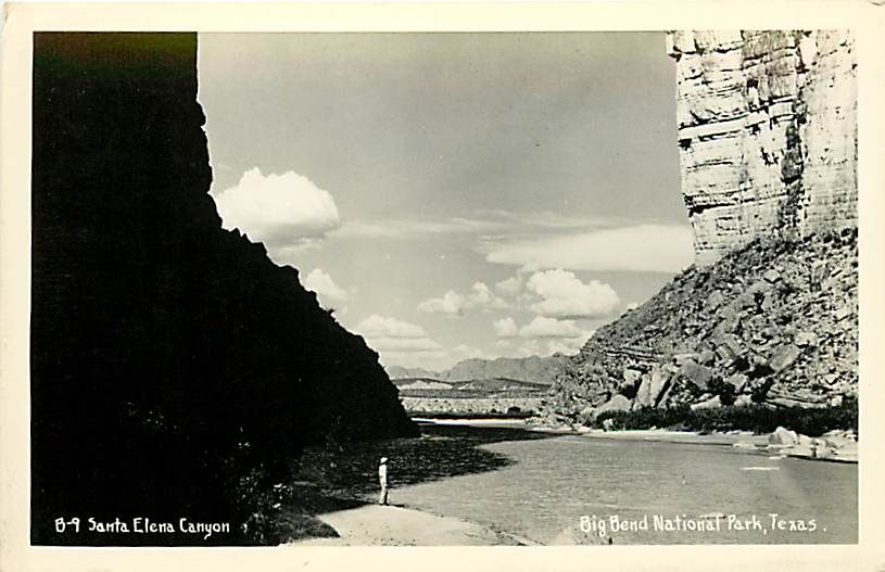 TX Big Bend National Park Santa Elena Cany RPPC T52255