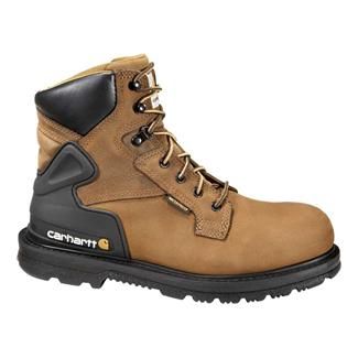 MENS CARHARTT BISON BROWN 6 WORK ST WP (work boots occupational 