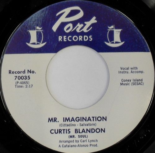 RARE Soul R B 45 Curtis Blandon Mr Imagination Port