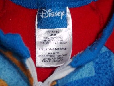 Disney Boys Mickey Mouse Pajamas Sz 24 Months Cute