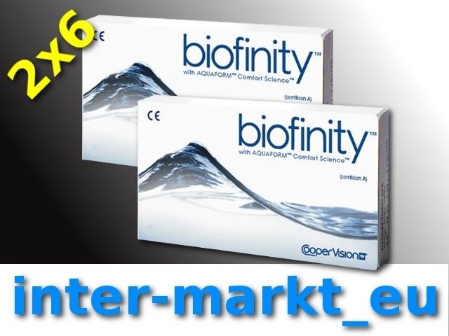 Biofinity Mit Aquaform™ Monatslinsen 2x6 Non Stop Linsen Promotion 