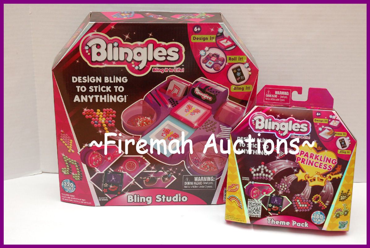 NEW BLINGLES DESIGN STUDIO 480 GEMS SPARKLING PRINCESS THEME PACK GEMS 