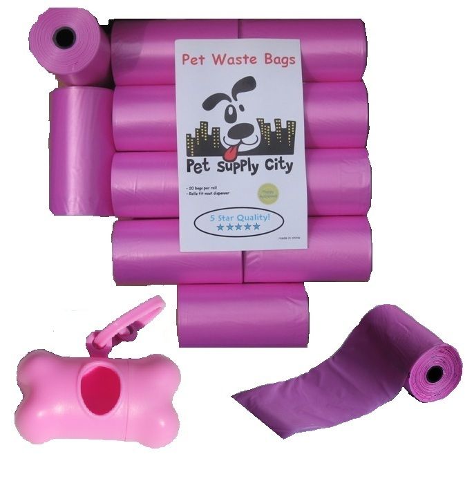 Biodegradable Pet Dog Waste Poop Bags Bone Dispenser 220 500 or 700 