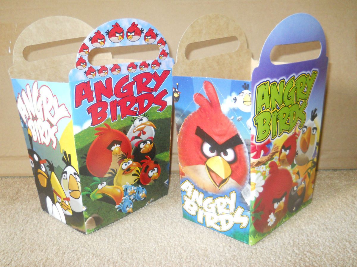 New Angry Birds 10 PC Party Favors Treat Boxes T Also Use as Loot 