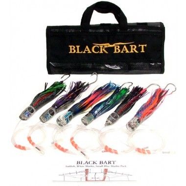 Black Bart Lures Sailfish Marlin Pack Rigged New