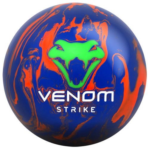 15 lb Motiv Bowling Ball Motiv Venom Strike Blue Orange