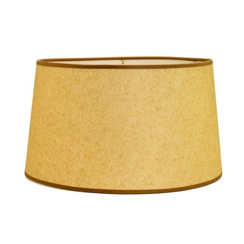 Deran Lamp Shades Hard Back Linen Shallow Drum Shade