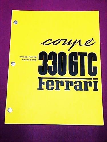 Ferrari 330 Spare Parts Manual Catalogue GTC FAF Repro