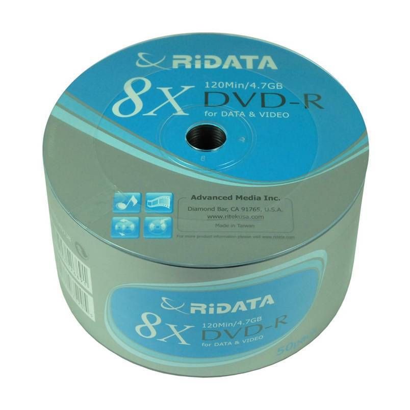   Blue Logo Top DVD R 8x Blank Media Free Expedite Shipping