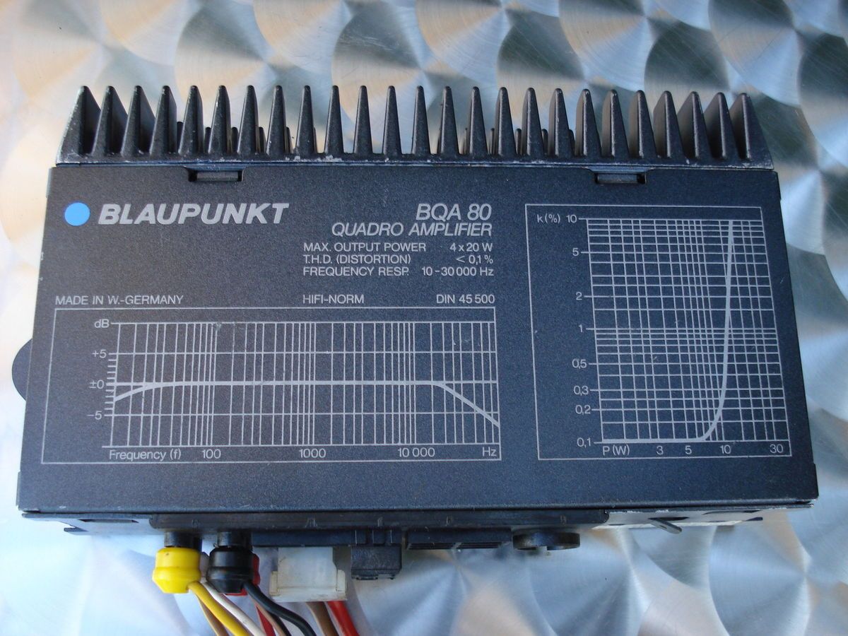 Blaupunkt BQA 80 Old School Power Amplifier RARE