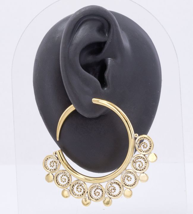 14g   4g Bronze Indonesian ISTAS Hoop Earrings   Price Per 2