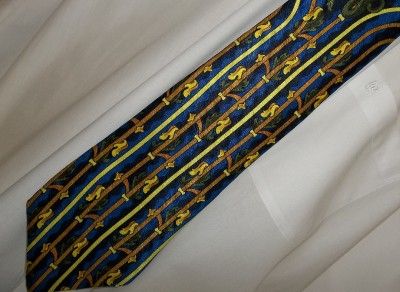 Versace Necktie Tie Barcelino Silk Hand Made Italy Power Tie