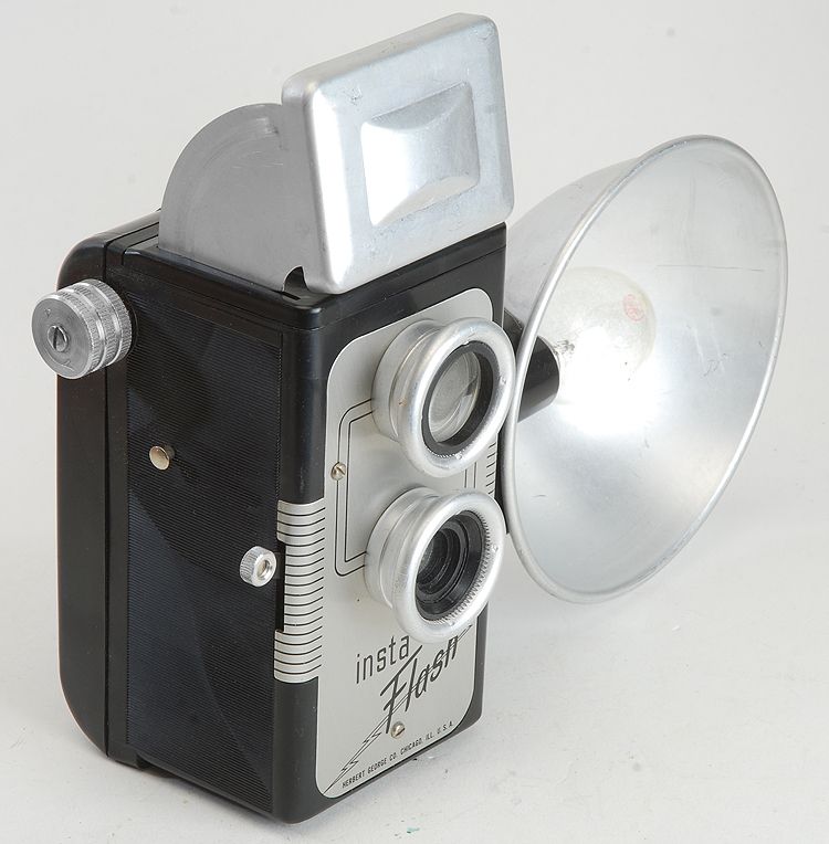 Herbert George Insta Flash TLR 6x6 620 Camera 1950s Collectible w 