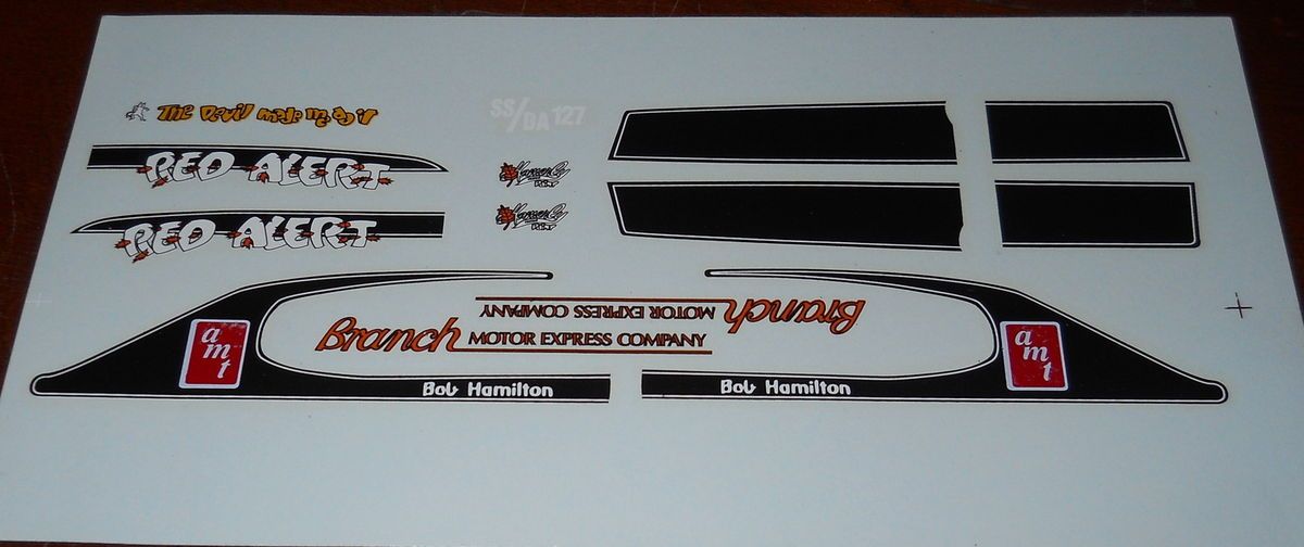 Red Alert Bob Hamilton Chevelle Decals Decals Set Model Car Mountain 