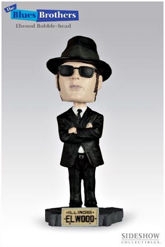 The BLUES BROTHERS   EL WOOD Illinois BOBBLEHEAD 8 resin Hand Painted 