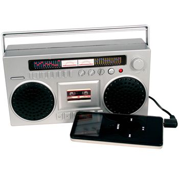 Boom Box  iPod Portable Speaker Retro Style Blaster