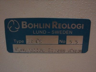 Bohlin Reologi CS Mr Controlled Stress Rheometer Electronics Unit 