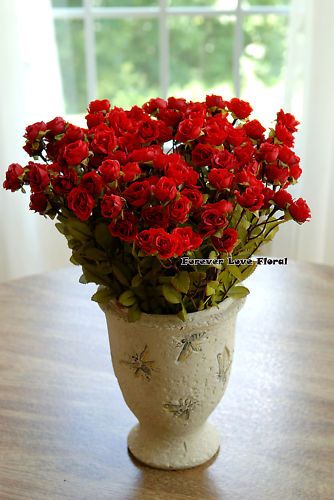 48 Roses Artifciali Silk Flowers Wedding Bouquets