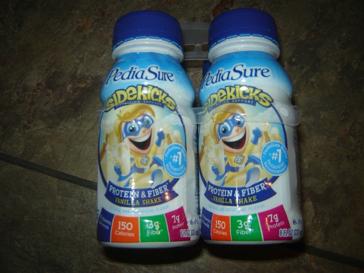 Pediasure Sidekicks Protein Fiber Vanilla Shake x 4