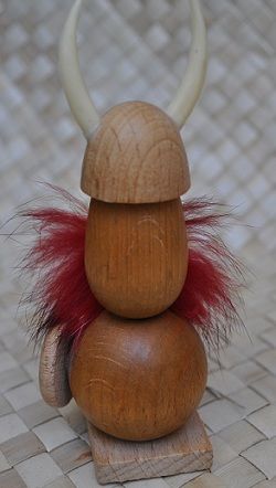 Danish Teak Viking Lonborg Bolling Bojesen Figure Wood