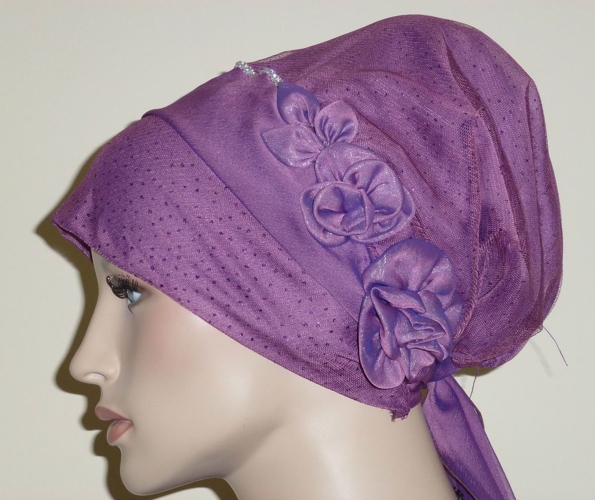    Hijab Scarf Party Wedding Ied Shawl Turban Hat Bonnet Bridal Bonet