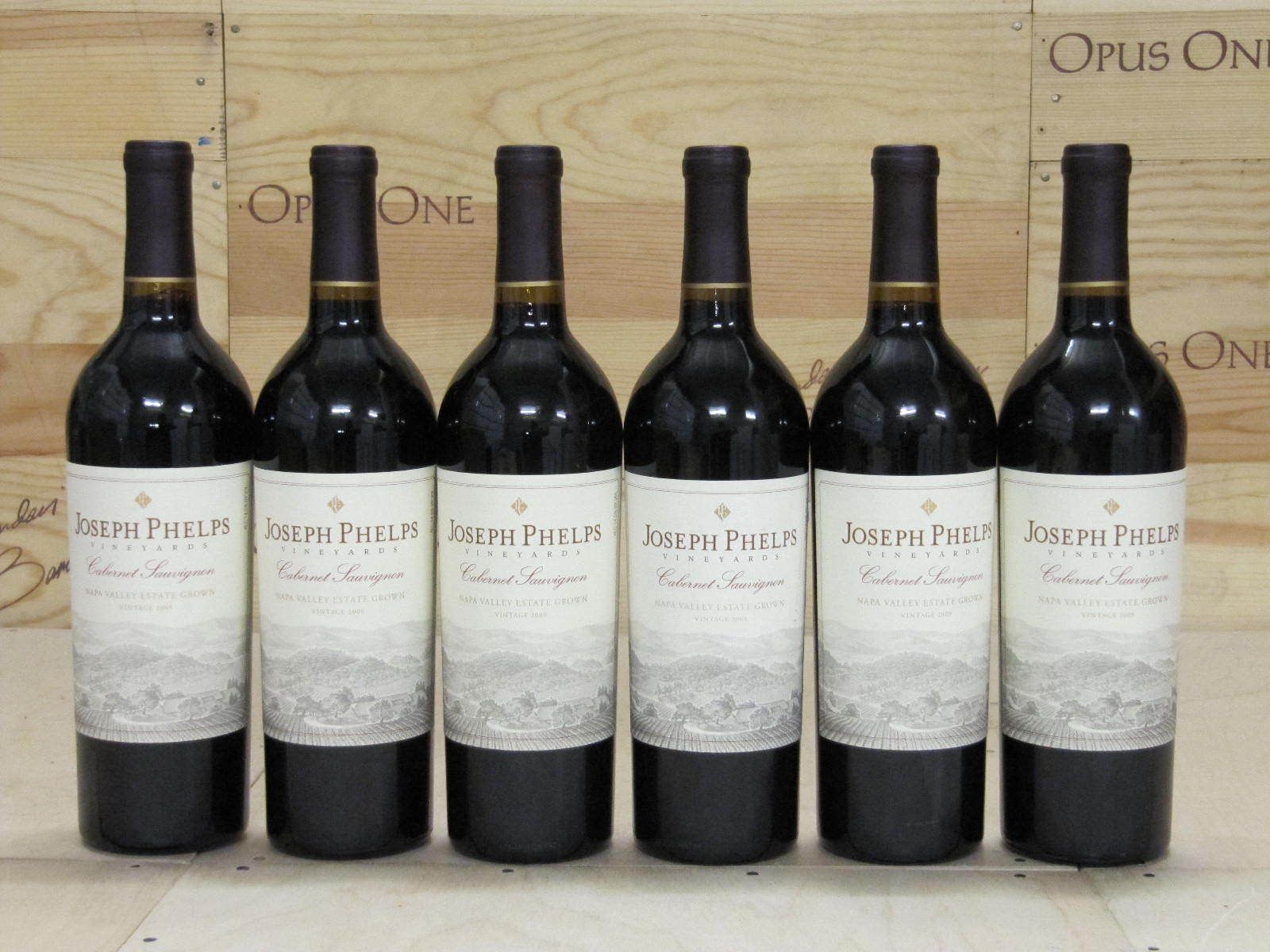 Bottles 2009 Joseph Phelps Cabernet Sauvignon RP 91