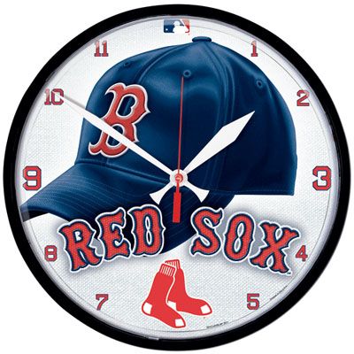boston red sox mlb baseball 12x12 wall clock the boston red sox 