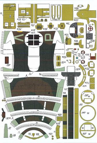 Boulton Paul Defiant MK 1 Orlik Card Model 1 33 Scale Paper Model WWII 