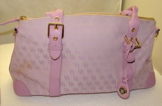    DOONEY BOURKE LEATHER BUCKET HAND BAG SHOULDER PURSE LARGE PINK D B