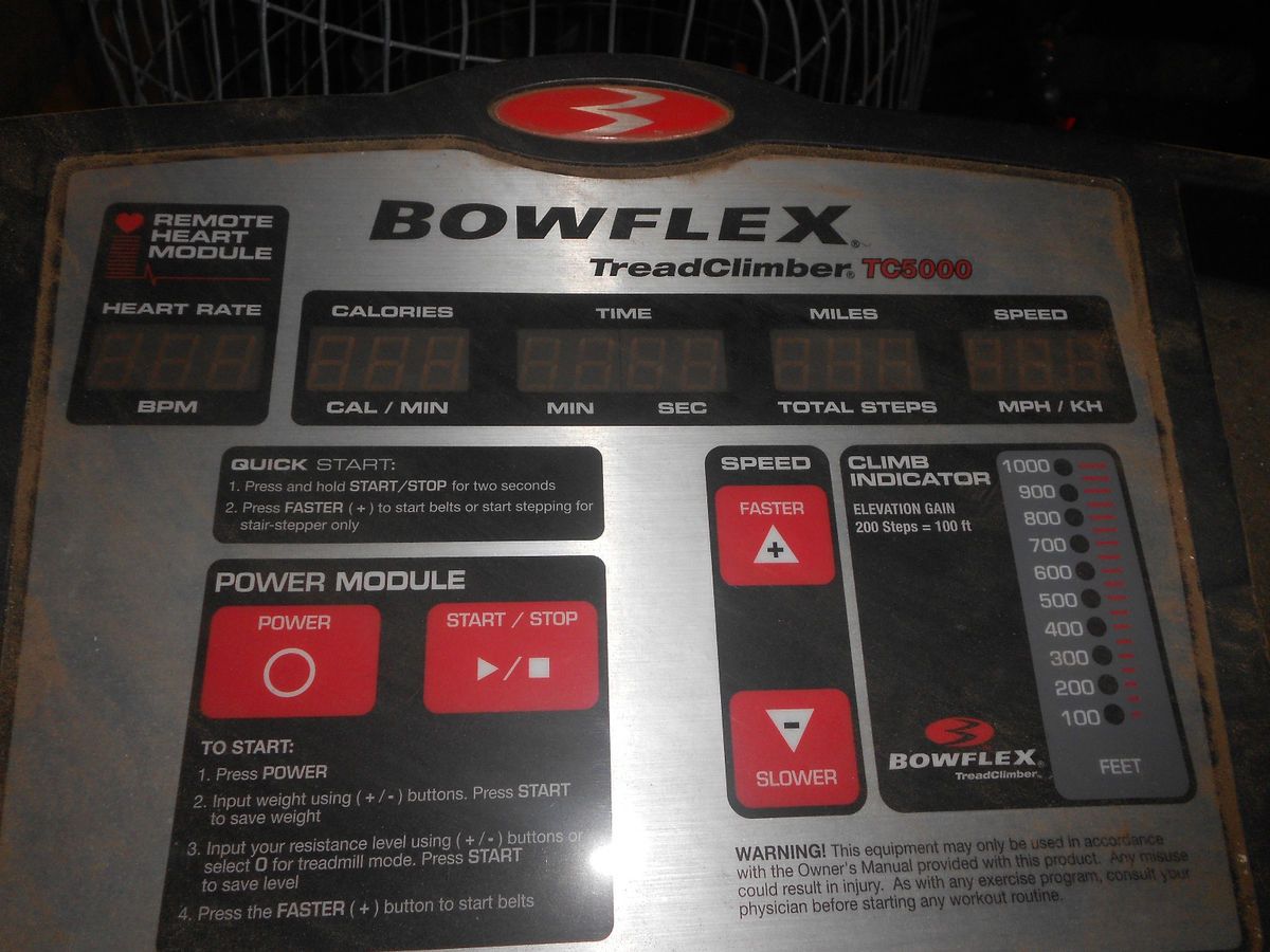 Bowflex TC5000 Treadclimber