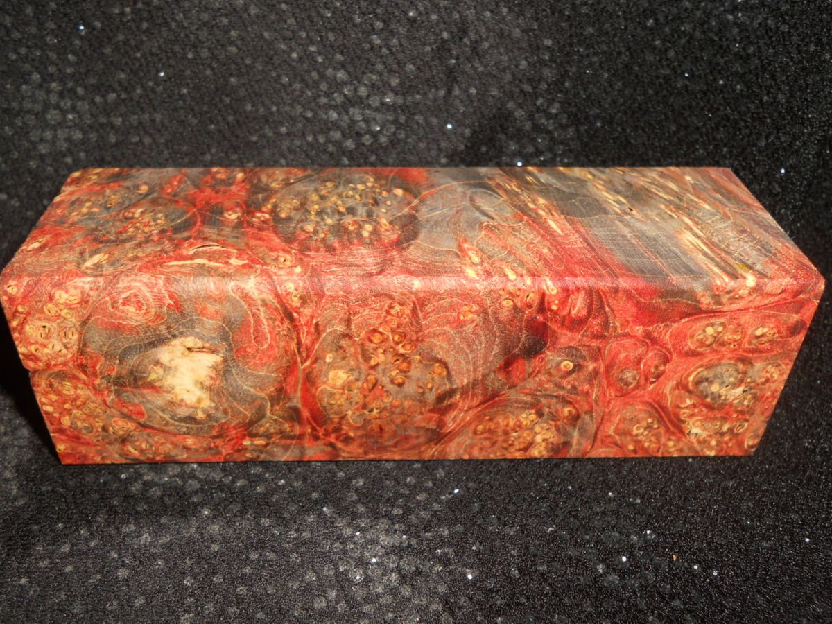 STABILIZED BOX ELDER BURL #18 DUCK GOOSE CALL TURNING BLANK BOTTLE 