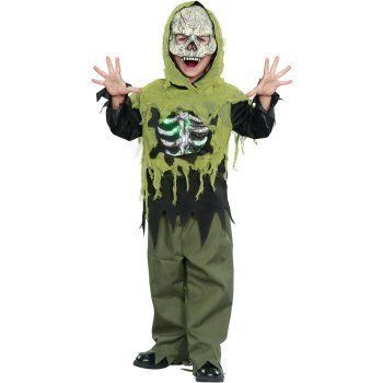 Halloween Light Up Skeleton Boys Costume M 7 8