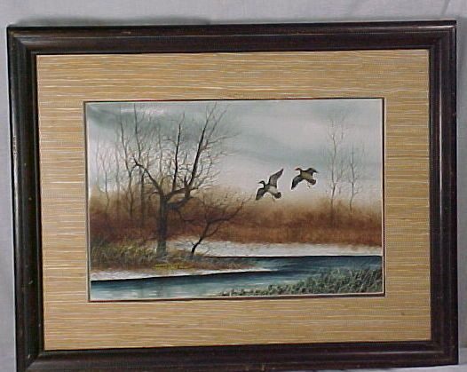 Jim Wantulok Bozeman MT Mallards Watercolor Listed