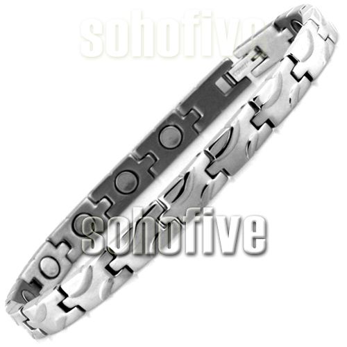 T3193 Ladys Titanium Magnetic Health Bracelet Most Stylish Unique 