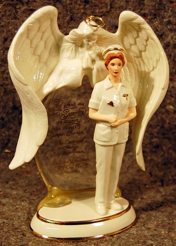 BRADFORD EXCHANGE Angel of Compassion NURSE 1st Issue FIGURINE MIB w 